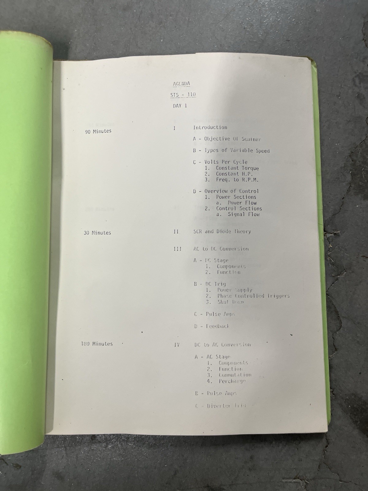 Vintage Smith Wesson Ramsey Controls Seminar STS-110 Instruction Training Manual