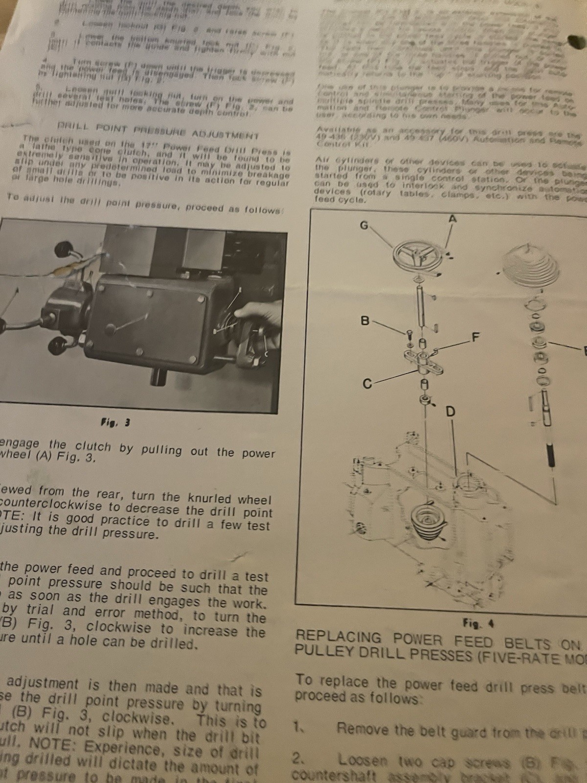 ROCKWELL Power Feed Attachments for Rockwell/Delta 17″ Drill Press Brochure