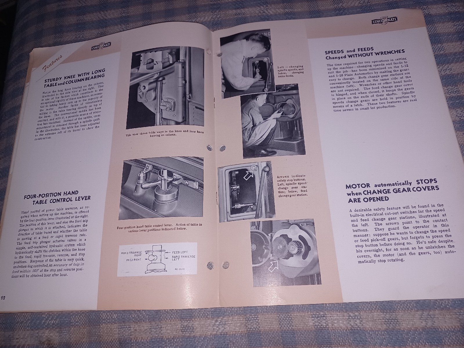 1947 Cincinnati No 1-12 18 Automatic Milling Machine Sales Book Catalog M-1555-2