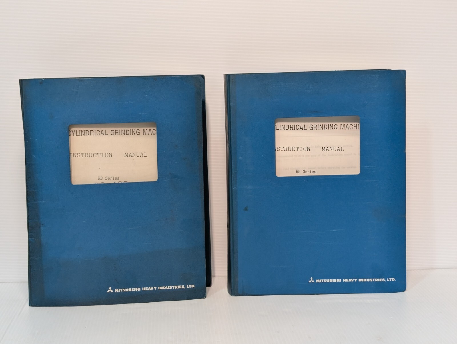 Set of 2 Mitsubishi Instruction Manuals for CNC Cylindrical Grinding Machines