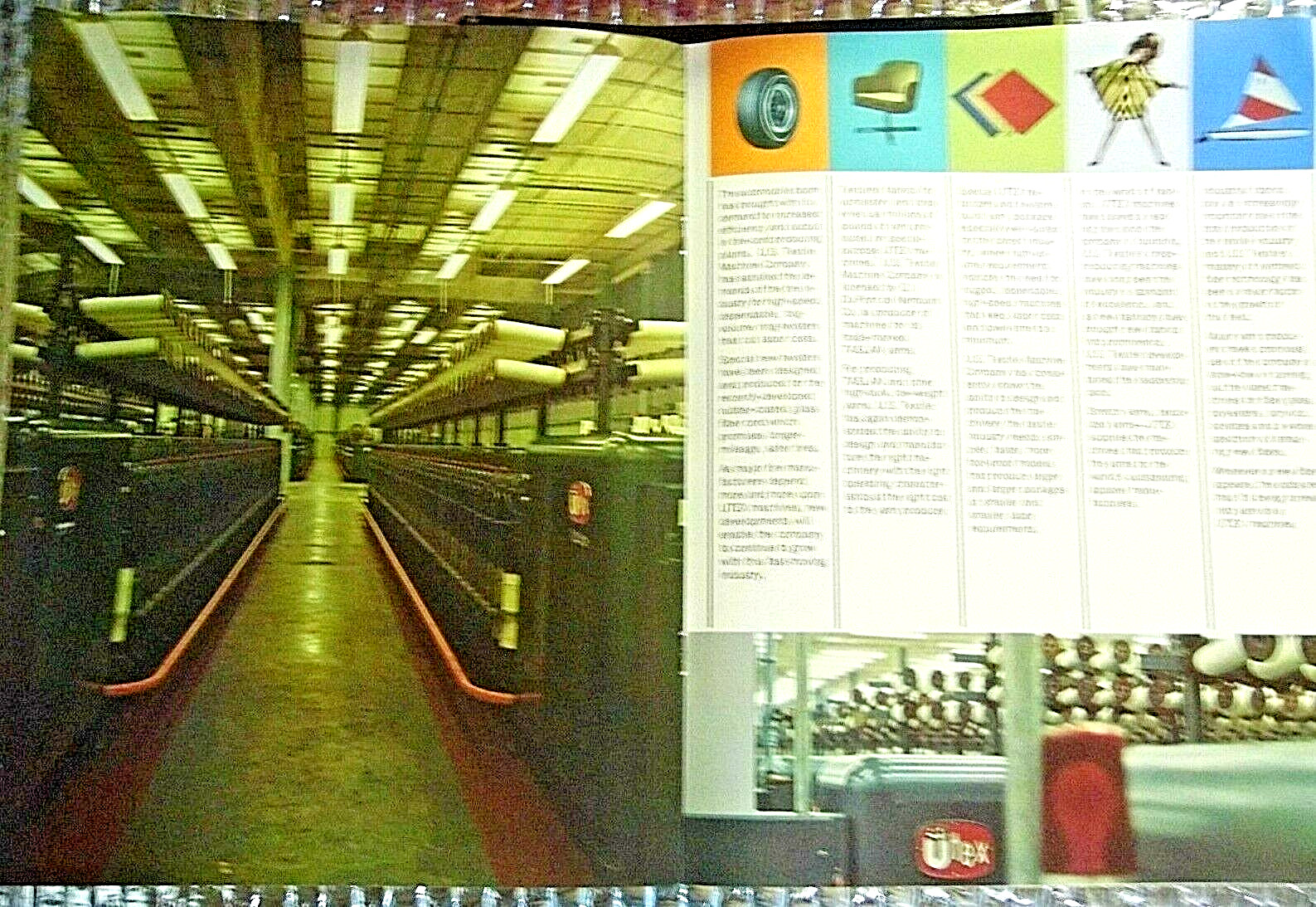 Vintage US Textile Machine Company Paper Brochure corp Division Dynamics Adverti