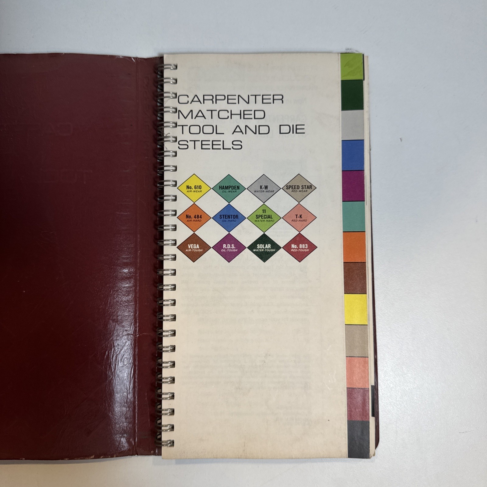 Carpenter Matched Tool and Die Steels Manual 1977 Reference Book Cartech