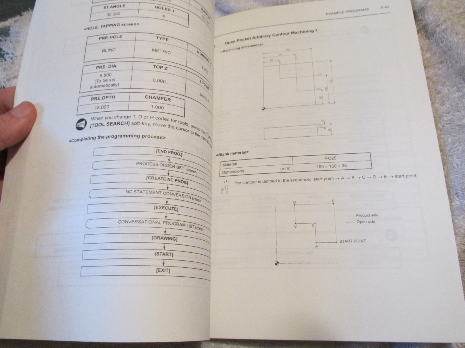 FACTORY Mori Seiki MSX501 CNC Machine Conversation Programming OPERATION Manual