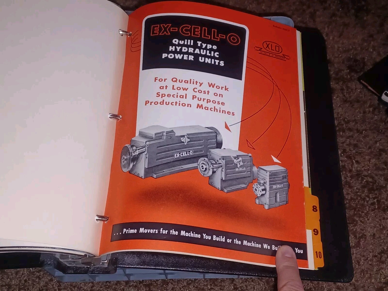 Ex-Cell-O Corporation MACHINE TOOLS Sales Binder Catalog Lot XLO Boring Grinders