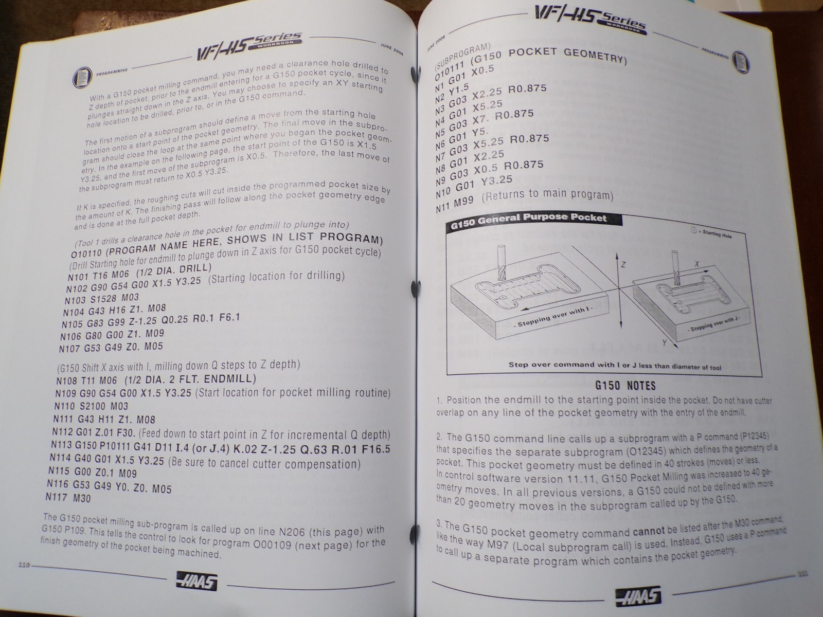 Haas VF/HS Series Programming Workbook CNC Machines 2006