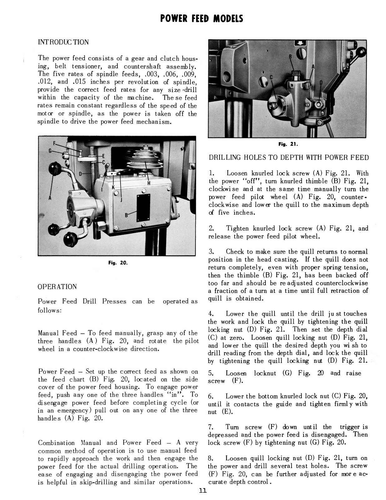 Walker Turner 17″ Variable Speed Drill Press Operator & Parts List Manual #1924