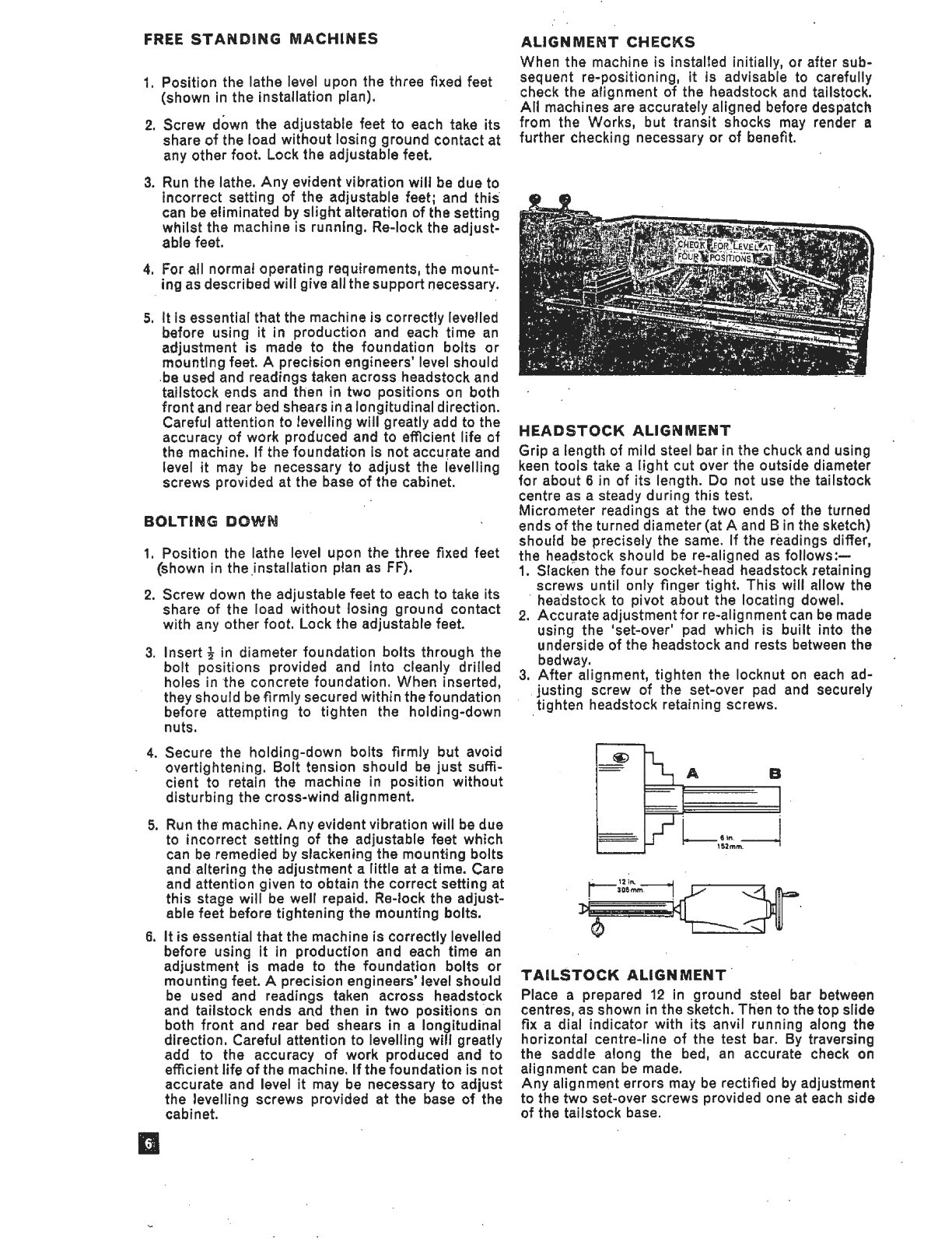 Operator & Parts Manual Fits Clausing Colchester 13-in 6500 Series Lathe