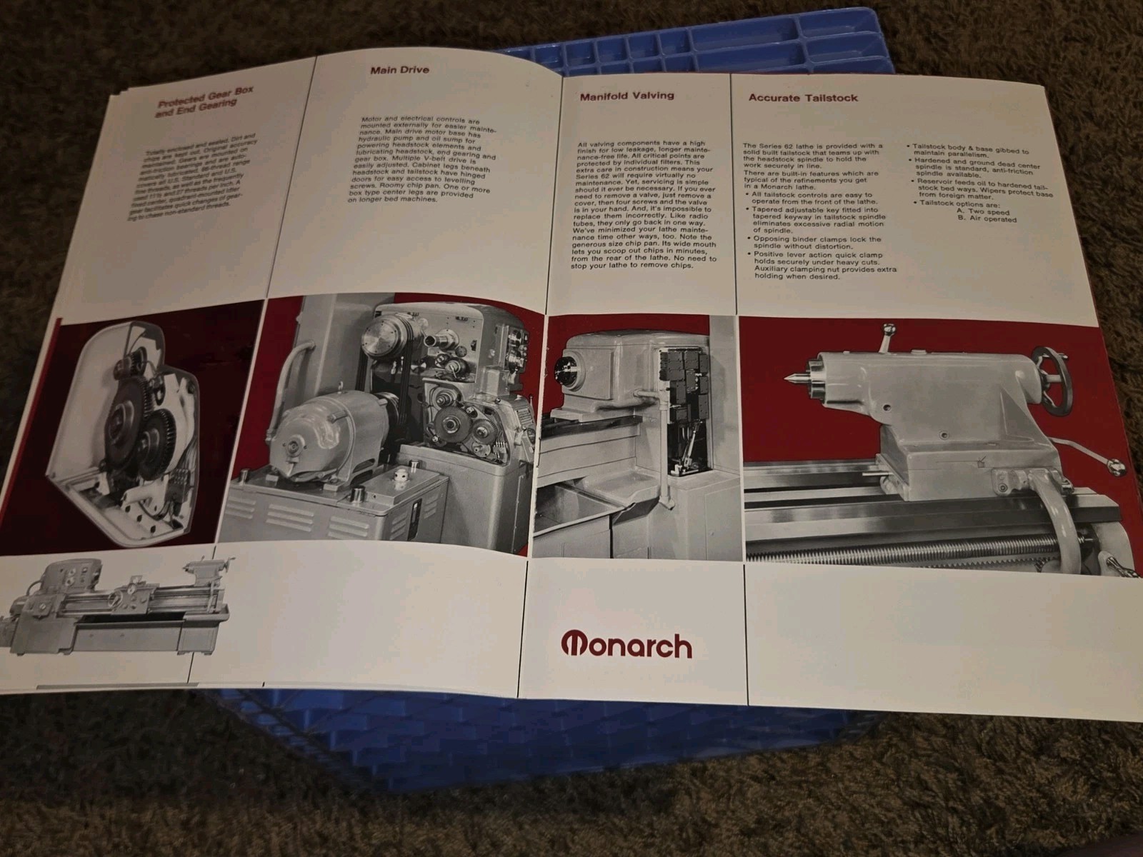 MONARCH MACHINE TOOL MACHINIST COMPLETE LINE METAL WORKING LATHES Catalog BOOK