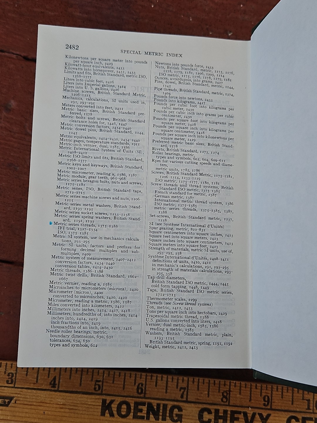 Machinery’s Handbook 20th Edition Second Printing 1976 STUDENT EDITION