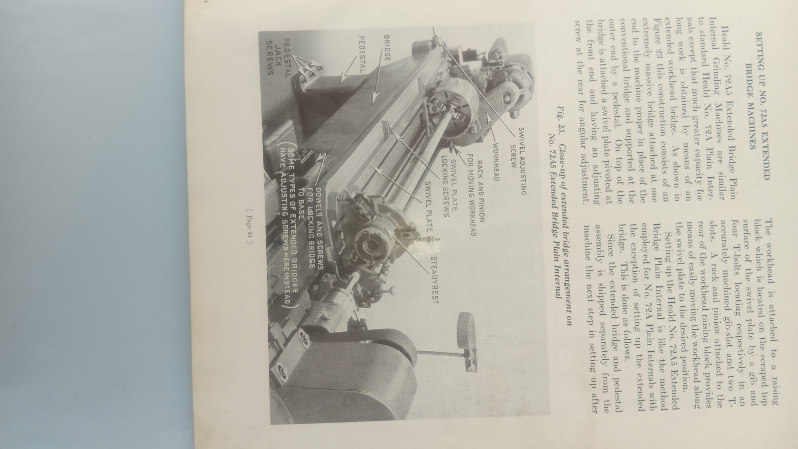 Heald 72A3 and 72A5 Grinder Instruction and Parts Manual