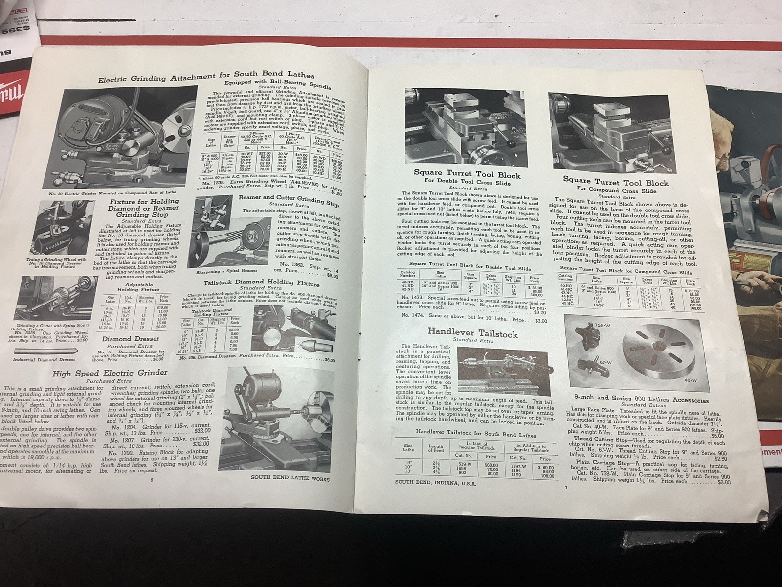 South Bend Lathe Catalog 9-g & 77-g