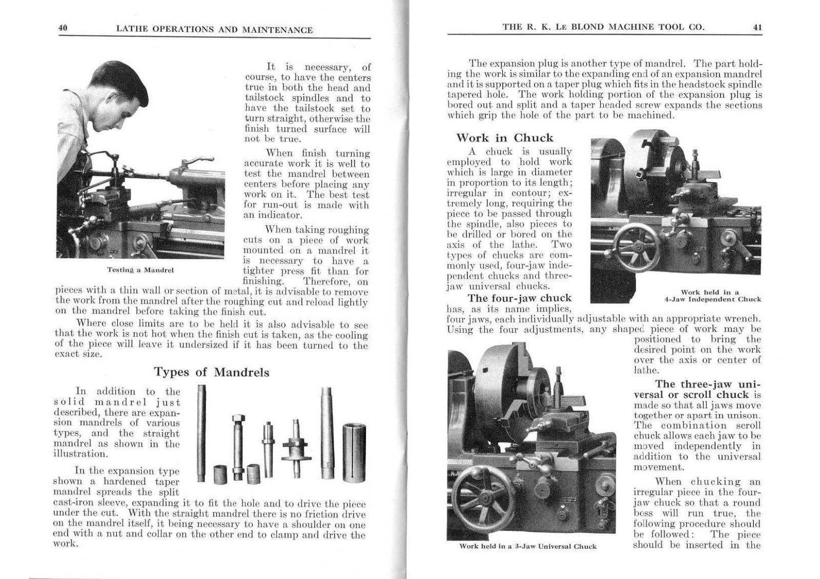 Operation & Maint Manual Geared Lathe Running a Regal Geared Lathe – P67