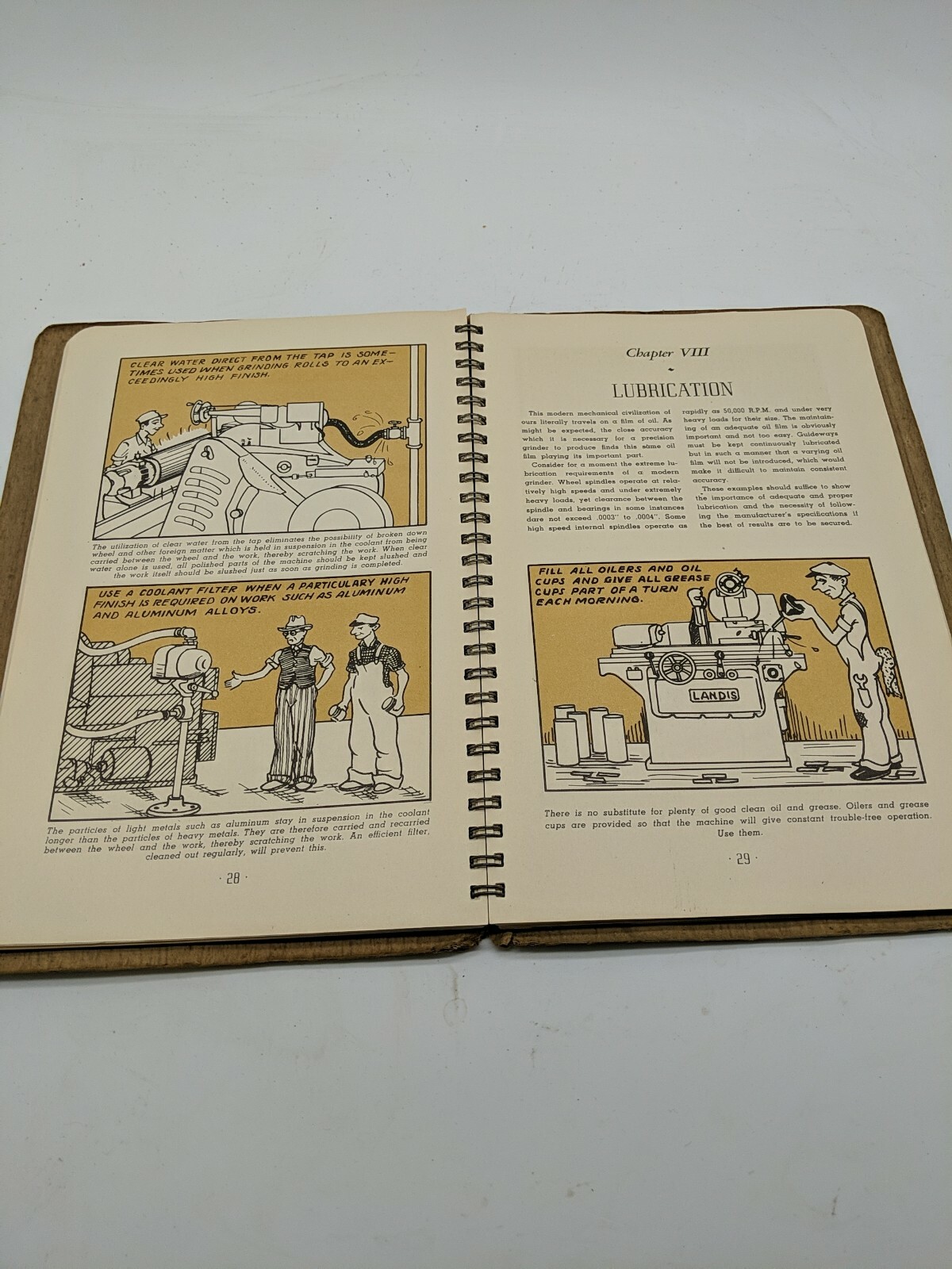 Landis Instructions and Parts Manual Grinding Precision Grinders Vintage
