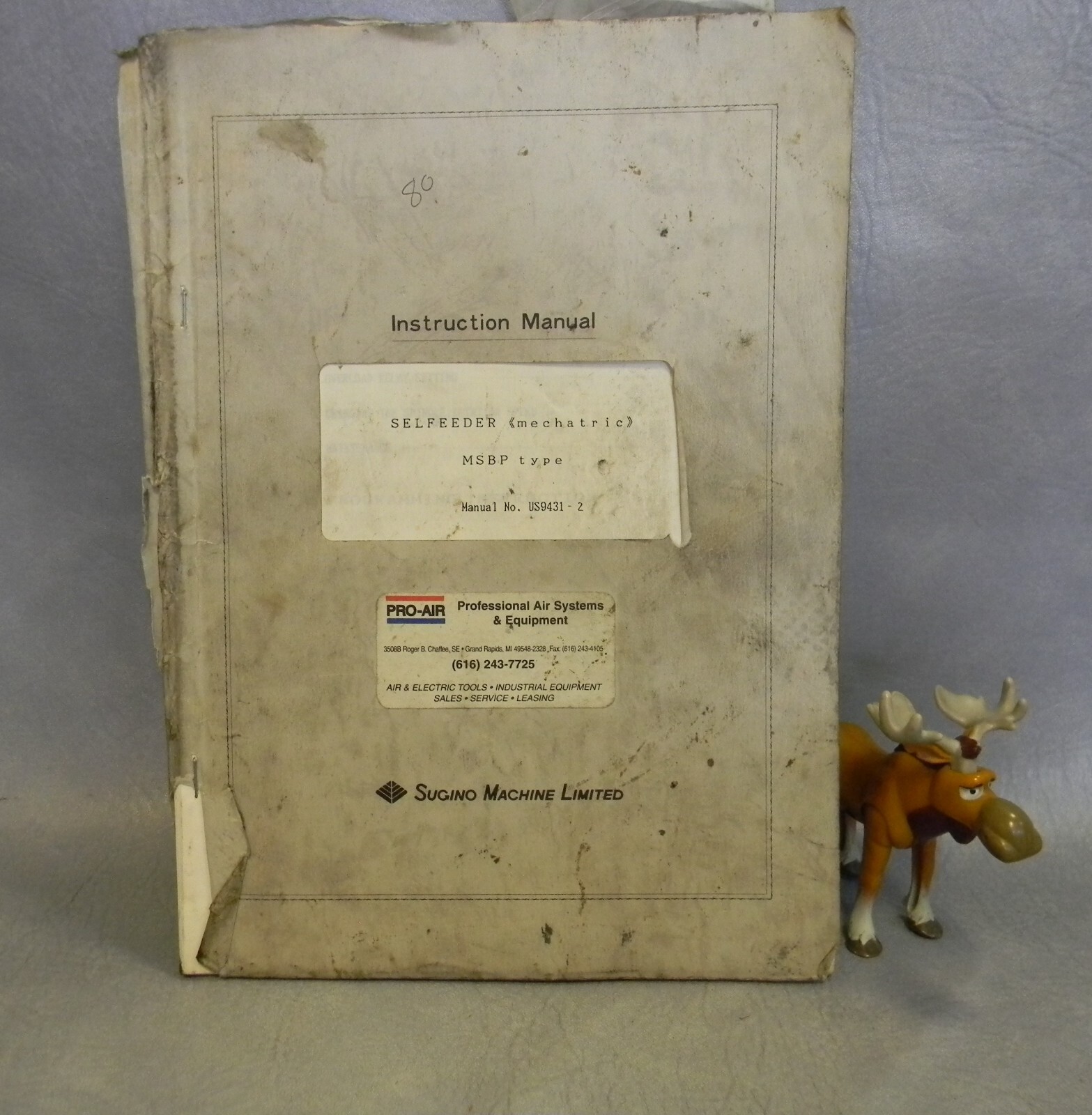Sugino Selfeeder Mechatric MSBP Manual No. US9431