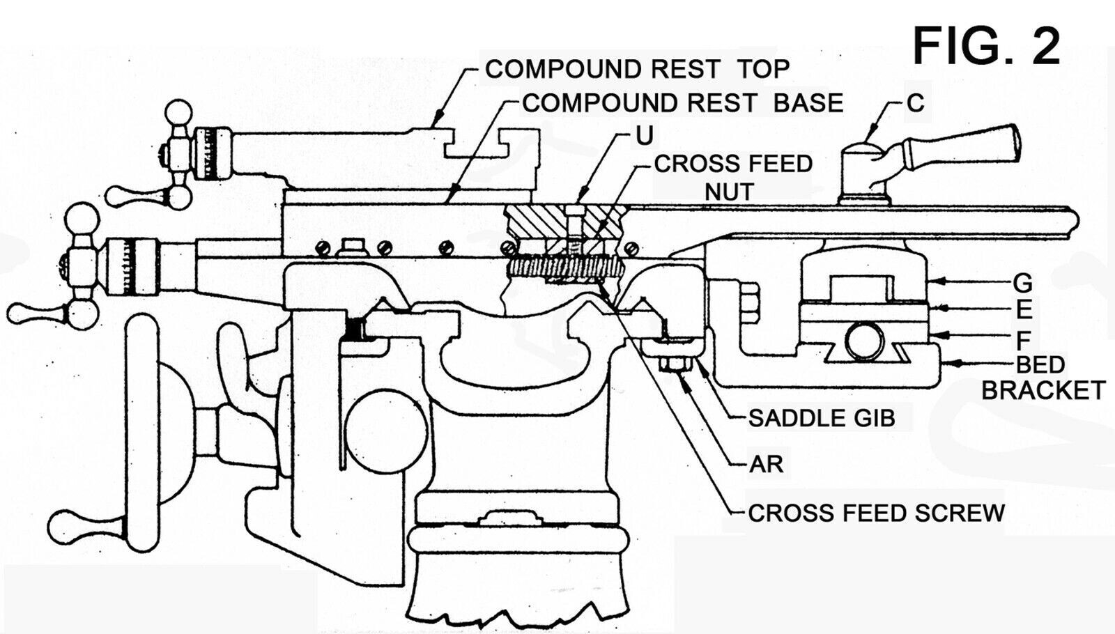 Installer Manual Fits South Bend Lathe #133 Taper Attachment on 9″ 1949 Printed