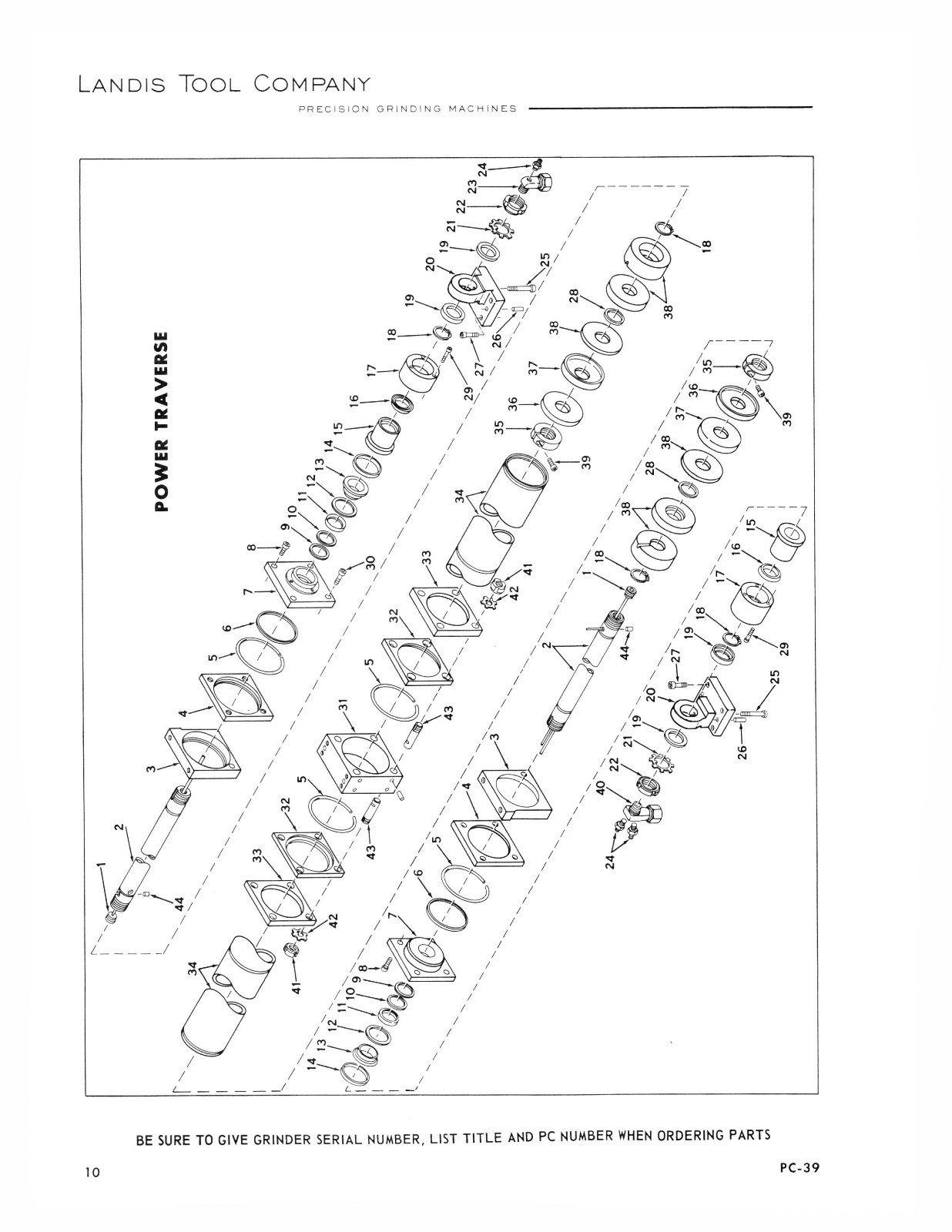 Landis Type 4R & 4RH Crankpin Grinders Parts List Manual *1084