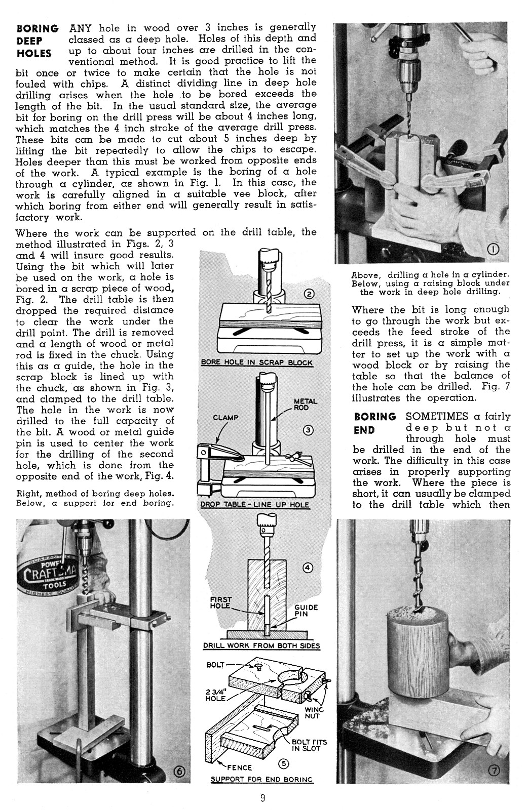 CRAFTSMAN How to Operate a Drill Press Handbook Operator’s Manual 0792