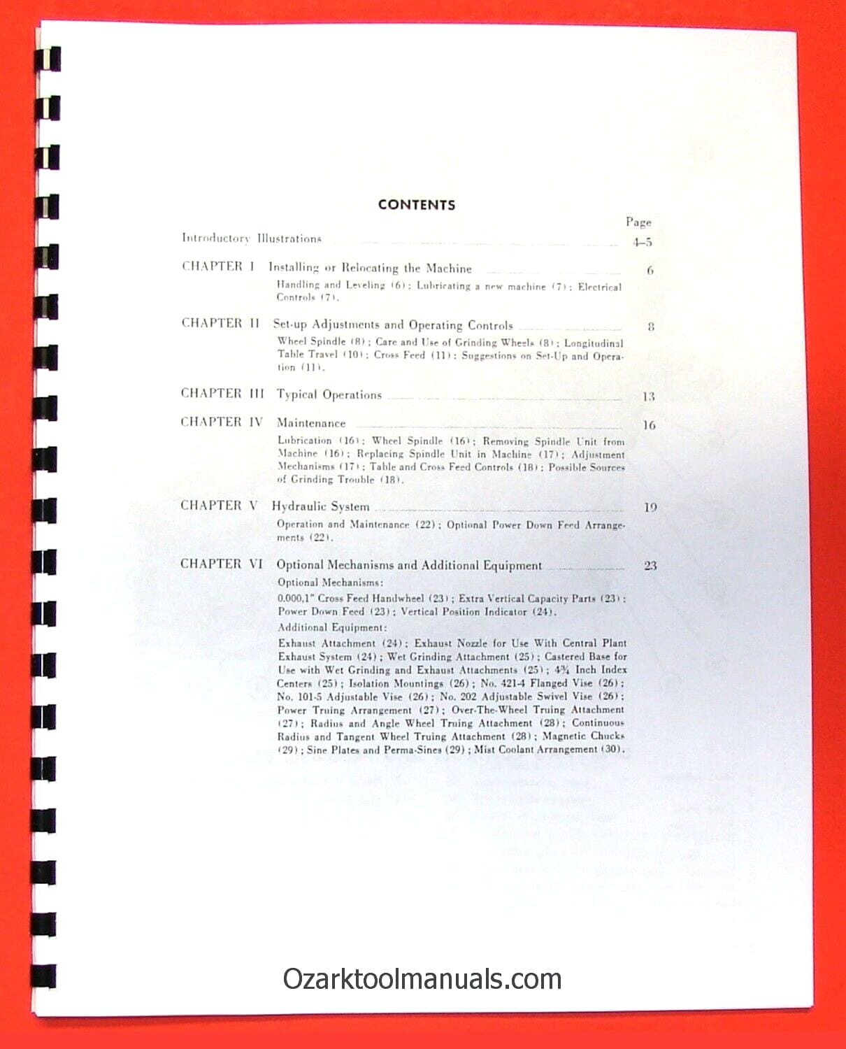BROWN & SHARPE Micromaster Surface Grinders Operator Owners Service Manual 0095