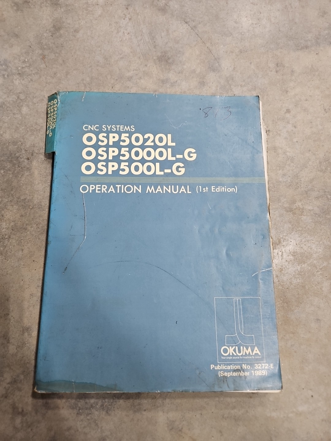 Okuma CNC Systems OSP5020L OSP5000L-G OSP500L-G Operation Manual 1st Edition