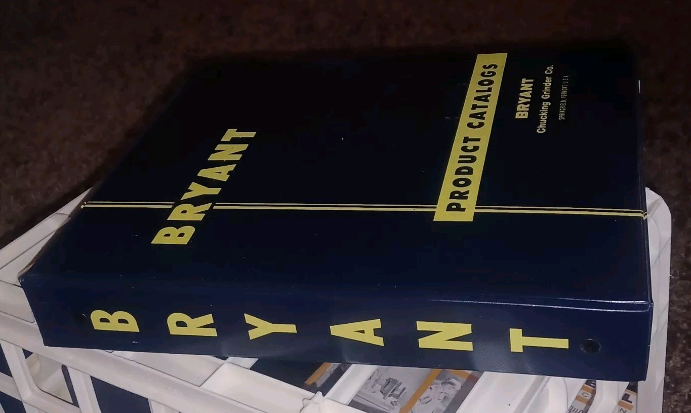 Bryant Chucking Grinder Company PRODUCT CATALOG LOT SALES BOOK Machinist Tools