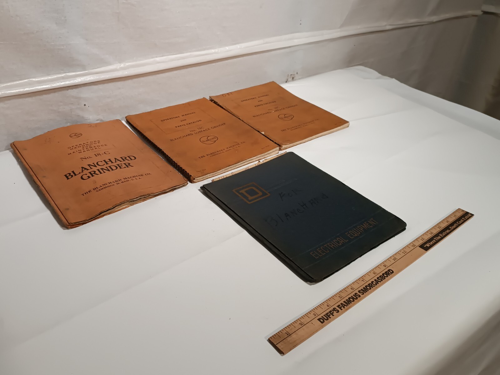 Blanchard No. 18-C Grinder Operator’s Handbook and Maintenance Manual & Others