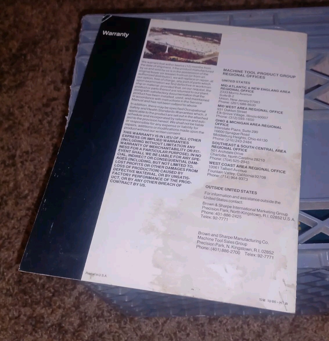 Brown & Sharpe Techmaster Surface Grinding Machines SALES CATALOG BOOK BOOKLET