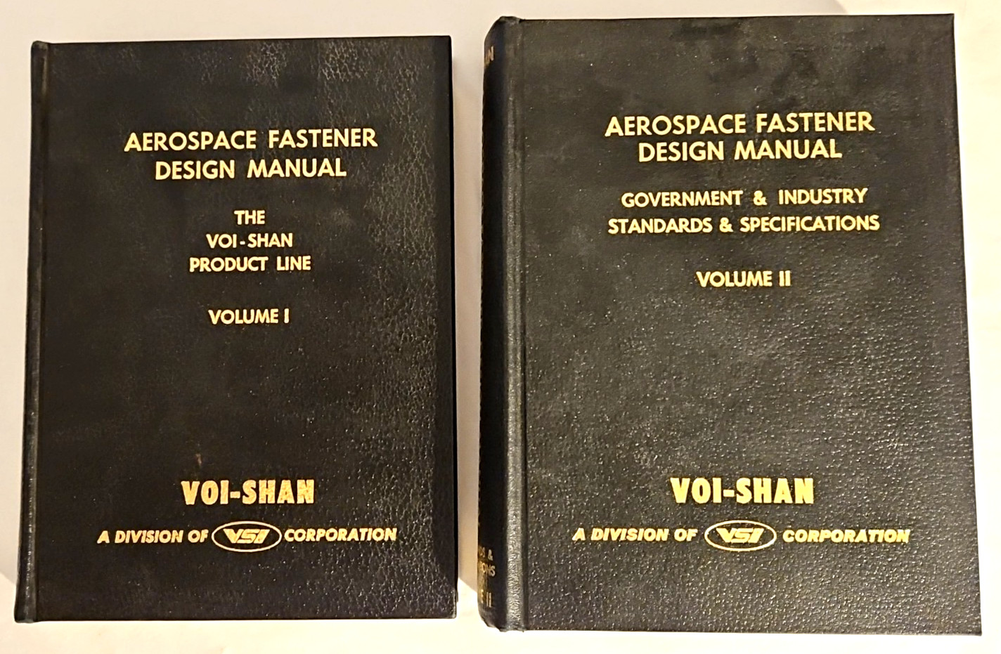 VOI-SHAN Aerospace Fastener Design Manual Volume I (1968) & II (1967) Book Set