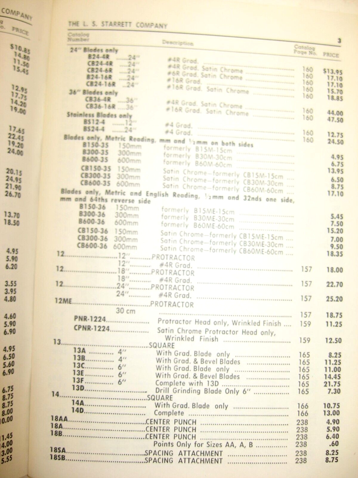 1972 Starrett Tools, Bulletin No 132W. Iss No 20, Resale Net Prices (Cat No 27)