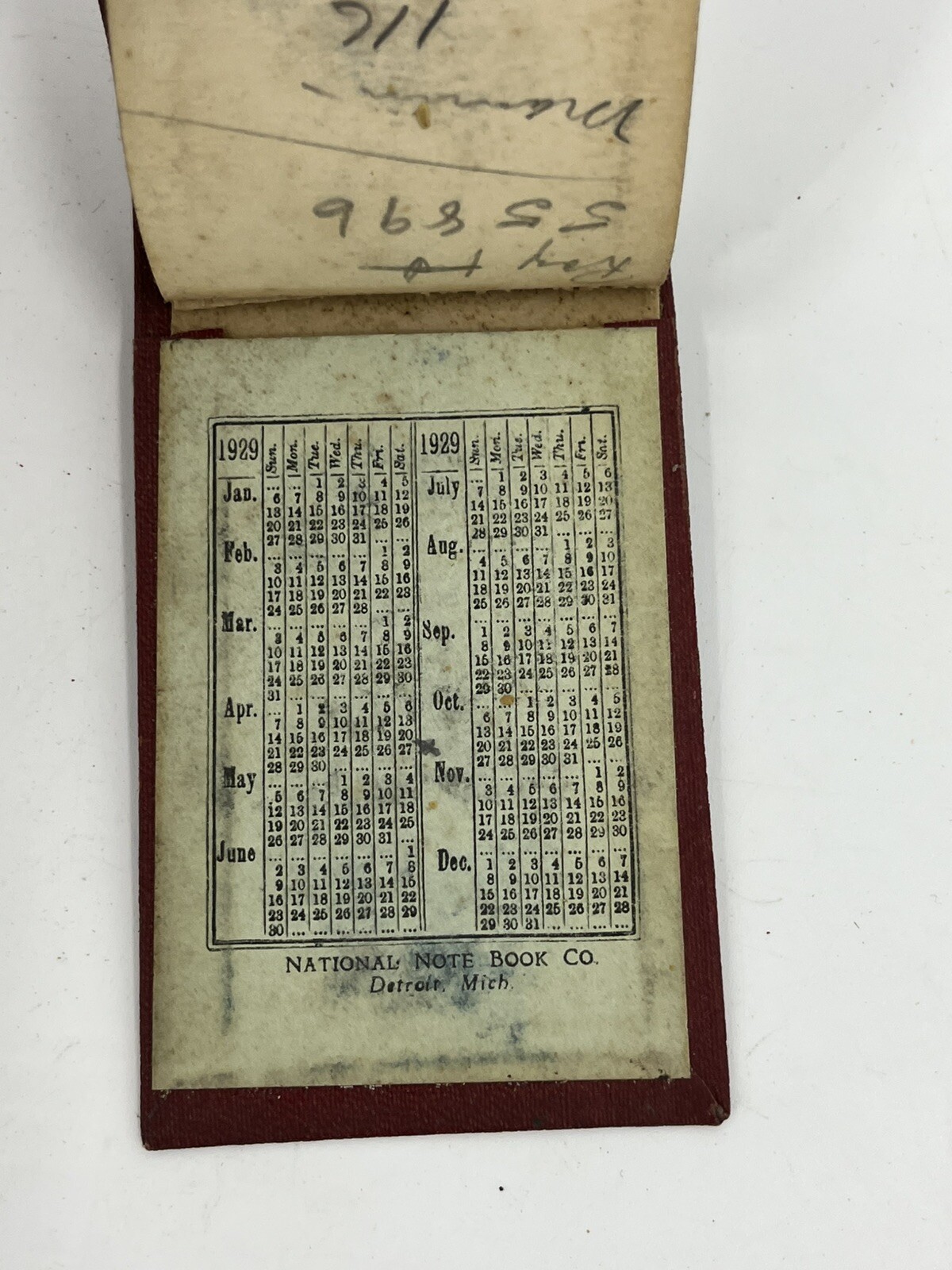 Vintage Lot 3 Pocket Notepads Notebooks Advertising 1929 Detroit Tigers Schedule