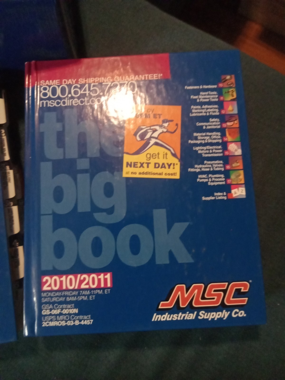 2010/2011 MSC Industrial Supply Catalogs, Maintenance And Repair , Metalworking