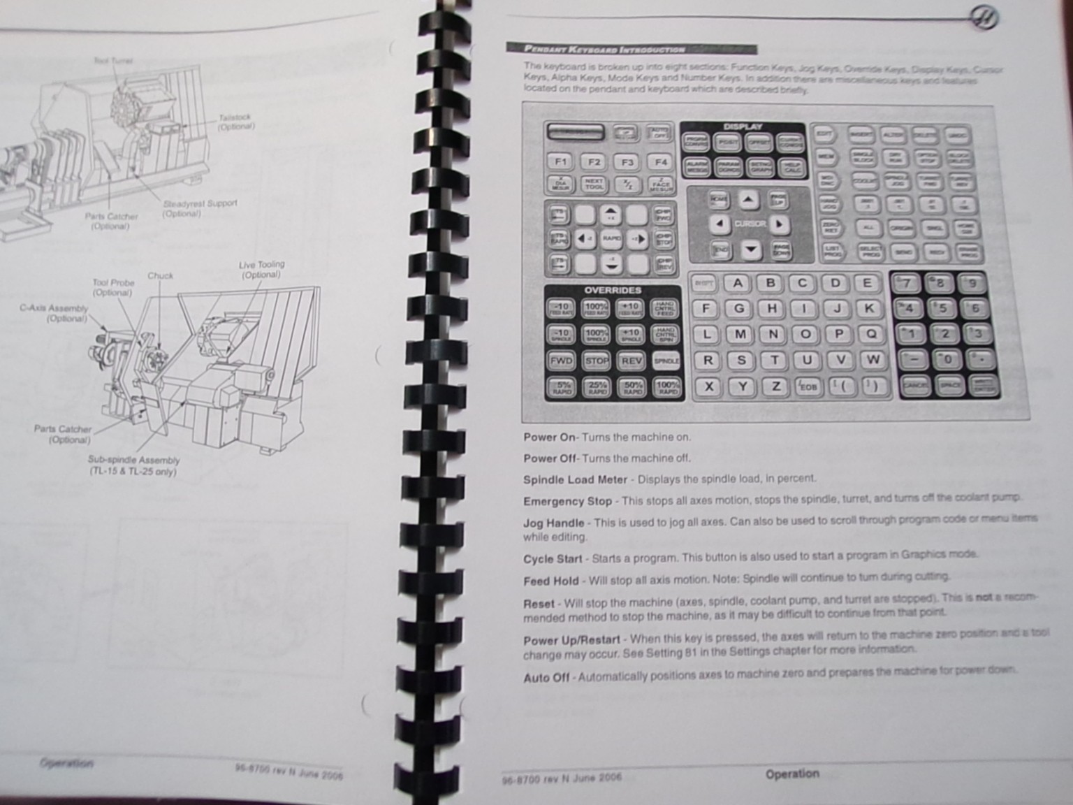 Haas CNC Lathe Operator’s Manual June 2006