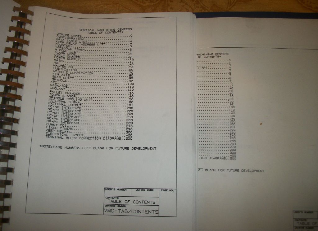 Toyoda Electrical Hardware and Software Drawings