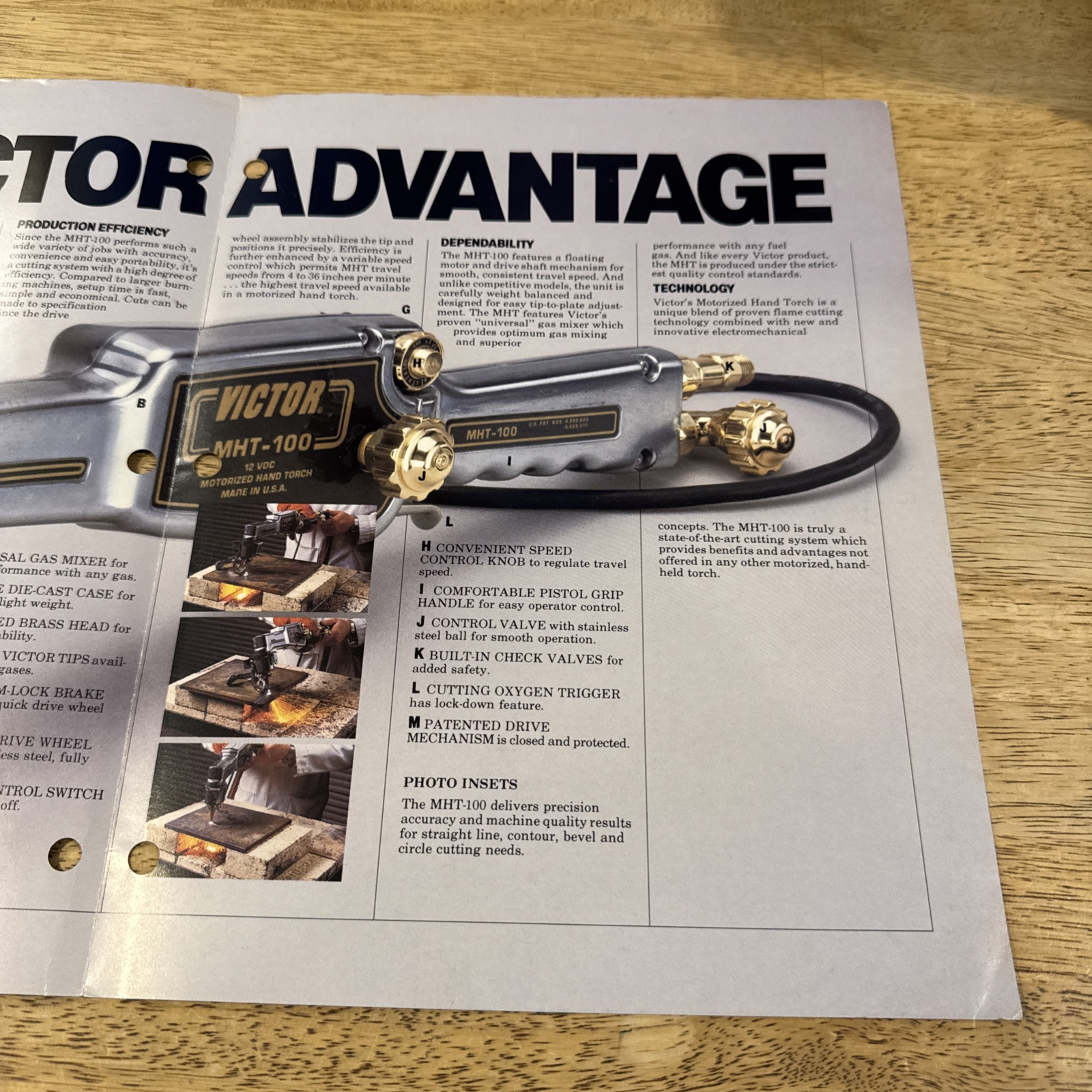 Victor Palco Company Precision Cutting Simplified Sales brochure 1985