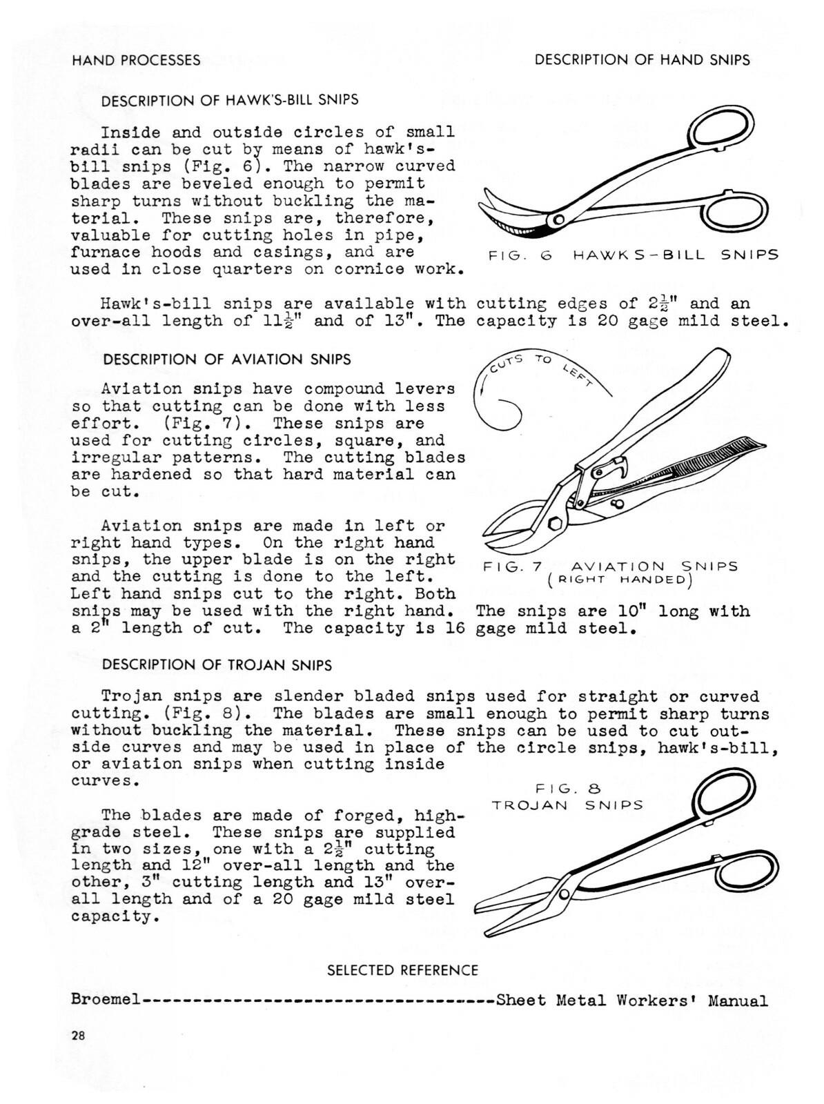 Sheet Metal Working Series Hand Processes Instruction Manual #1323