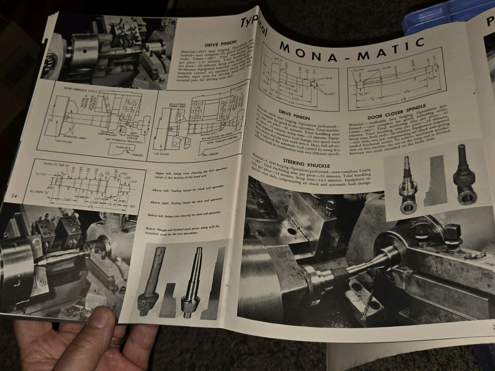 Monarch Machine Tool Co Catalog Mona-Matic Lathes Metal Turning MACHINIST BOOK