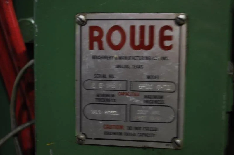 72″ x .060″ ROWE STRAIGHTENER