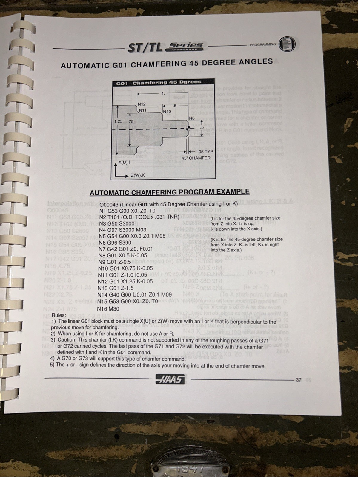 HAAS Automation Inc. Lathe Series Programming Workbook 2015 F11