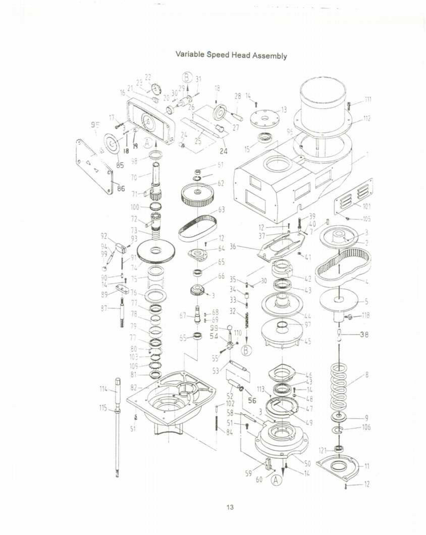 Jet JTM-1050 Vertical Turret Mill Operator & Parts List Manual *211