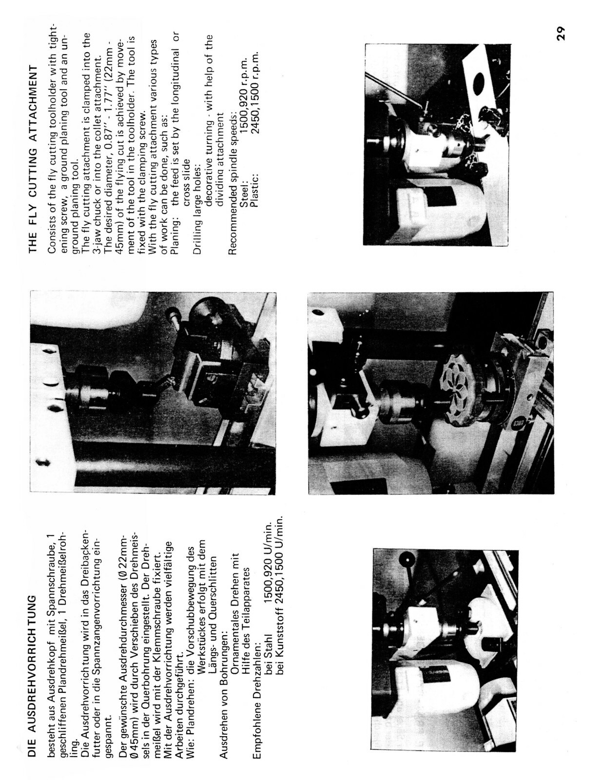 Emco Unimat 3 Lathe Mill Instruction Manual #1170