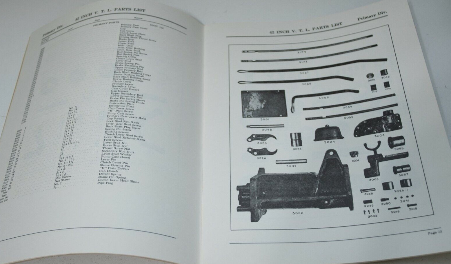 Bullard Vertical Turret Lathe VTL 42″ Parts Manual