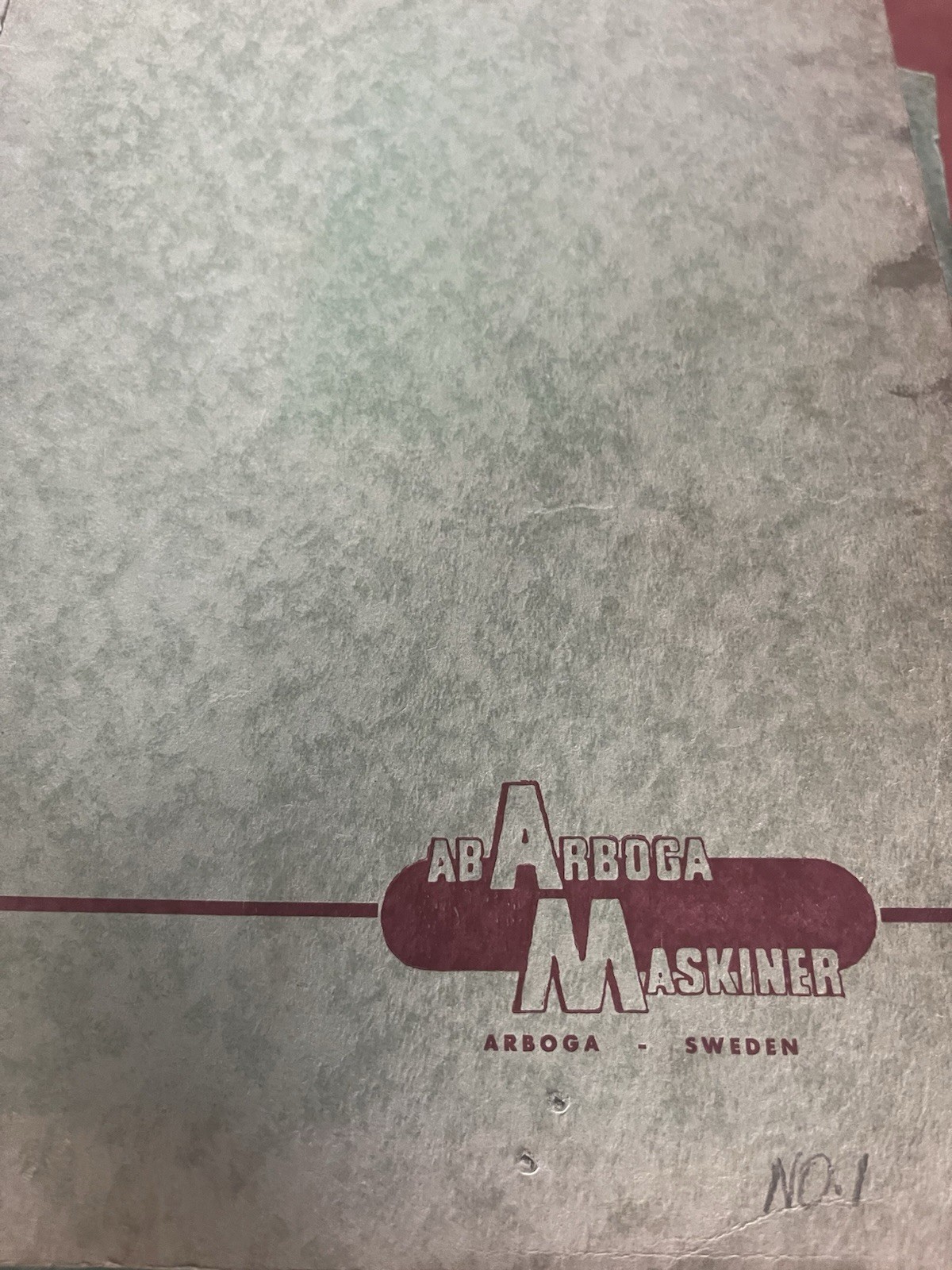 Arboga Maskiner Operating Instructions