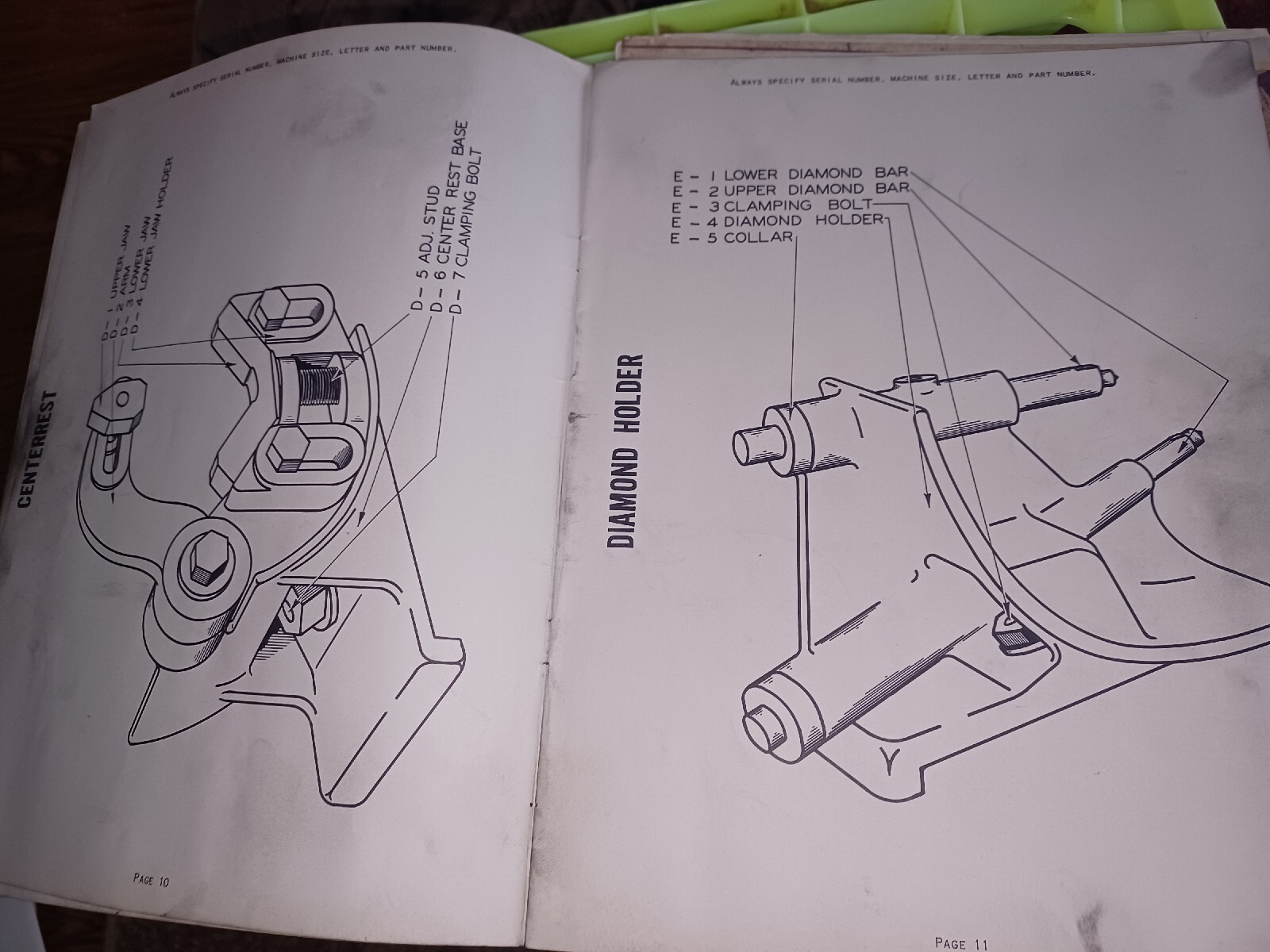 LANDIS TOOL PARTS LIST BOOK CATALOG MANUAL 14 18 22″ Type CH GRINDING MACHINES