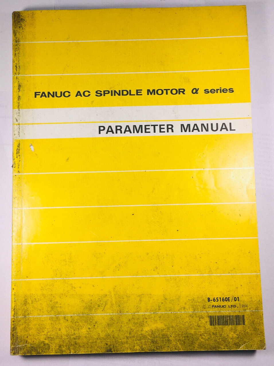 Fanuc AC Spindle Motor a series Parameter manual B-65160E/01 COMPLETE