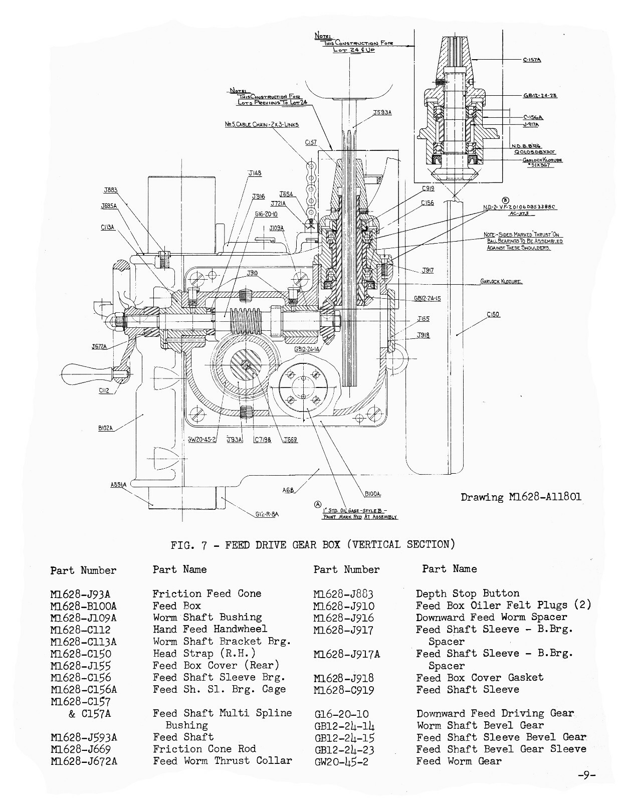 Pratt & Whitney # 1-1/2B Jig Borer Repair Parts Manual #618