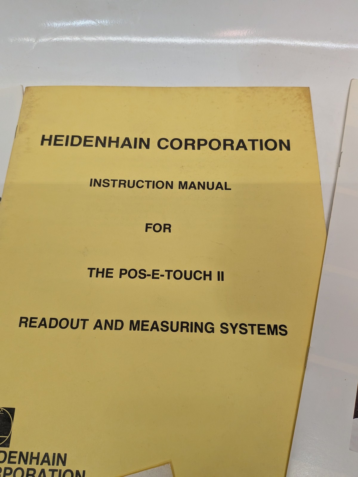 Heidenhain POS-E-TOUCH II manual w/ Bridgeport milling machine literature lot