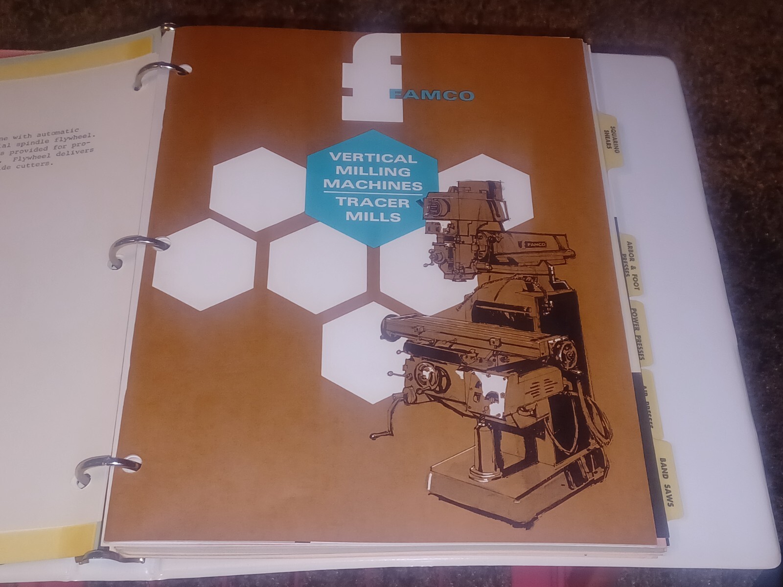 FAMCO MACHINE CO CATALOG CATALOG LOT MILLING MACHINE SQUARING SHEARS PRICE LISTS