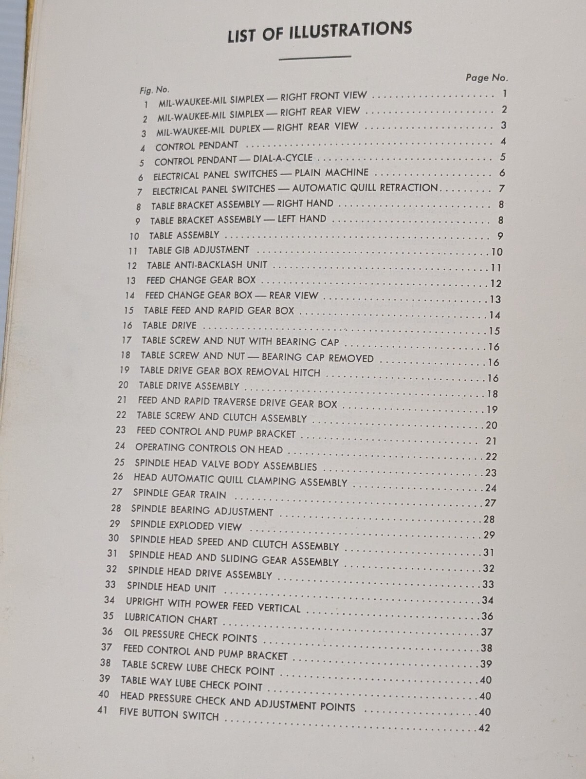 Lot of 4: Kearney & Trecker Milwaukee-Mil Pub. 372 Maintenance Manuals Bed-Type