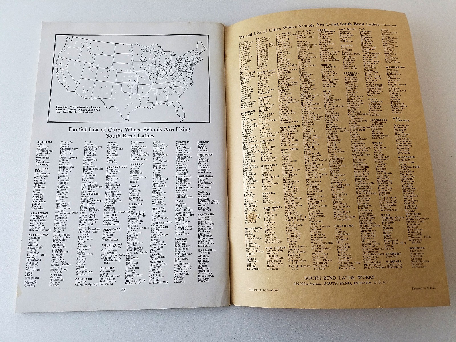 The School Shop South Bend Lathe Works Vocational Bulletin #57