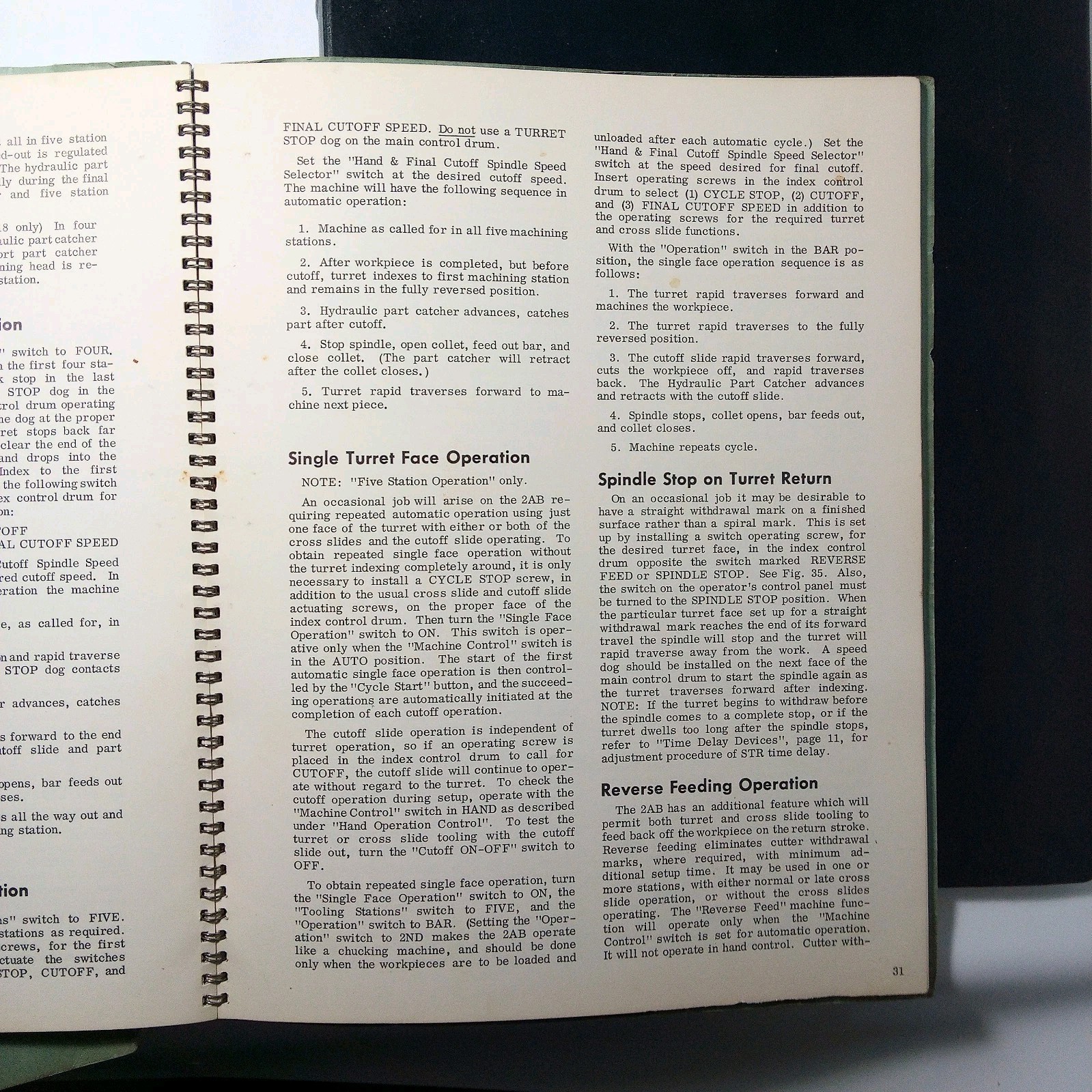 1960’s Warner & Swasey Ohio Manual Handbook Lot of 7 + Starrett Catalog #27 and