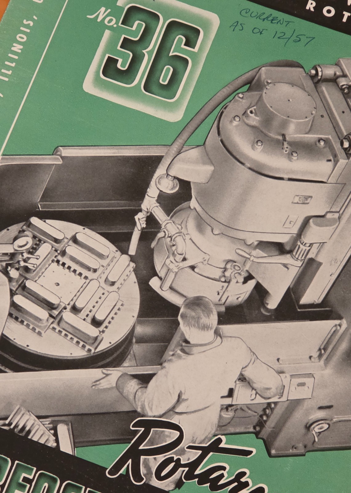Mattison Hanchett No. 36 Rotary Surface Grinder Catalog Bulletin 146-RM
